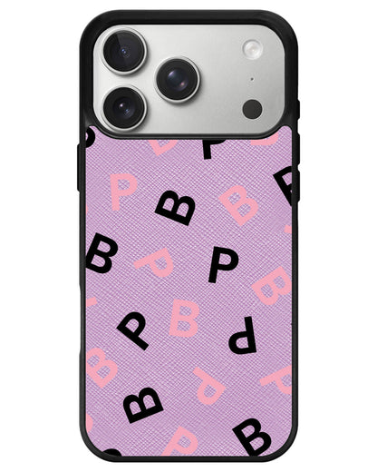 iPhone Leather Grip - Blackpink Monogram