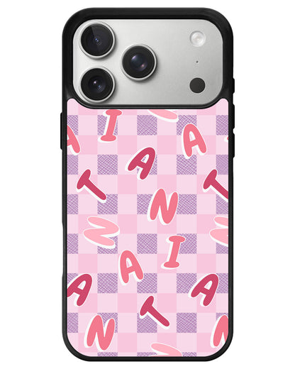 iPhone Leather Grip - Checkered Monogram 1.0