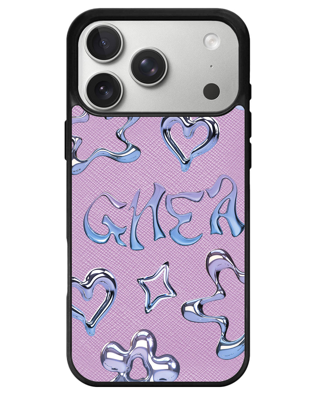 iPhone Leather Grip - Chrome Monogram 1.0