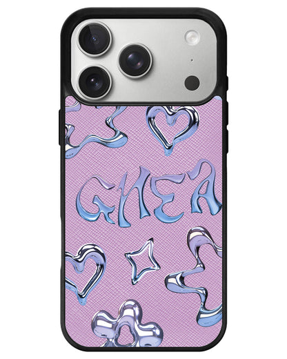 iPhone Leather Grip - Chrome Monogram 1.0
