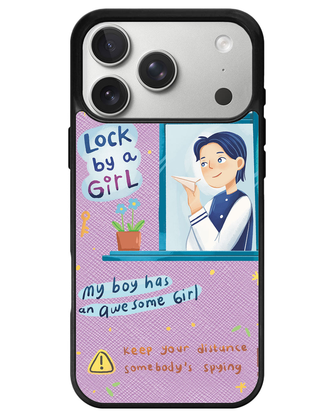 iPhone Leather Grip - Crush Boy (Couple Case)