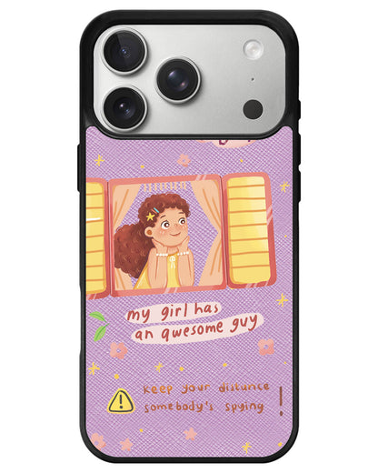 iPhone Leather Grip - Crush Girl (Couple Case)