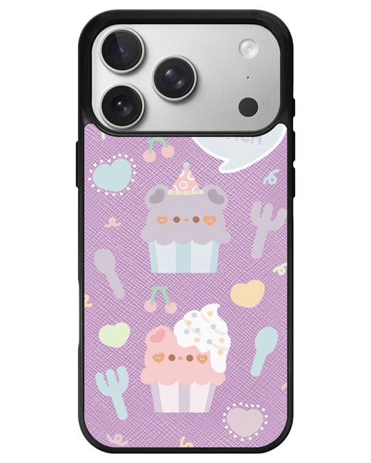iPhone Leather Grip - Cupcake