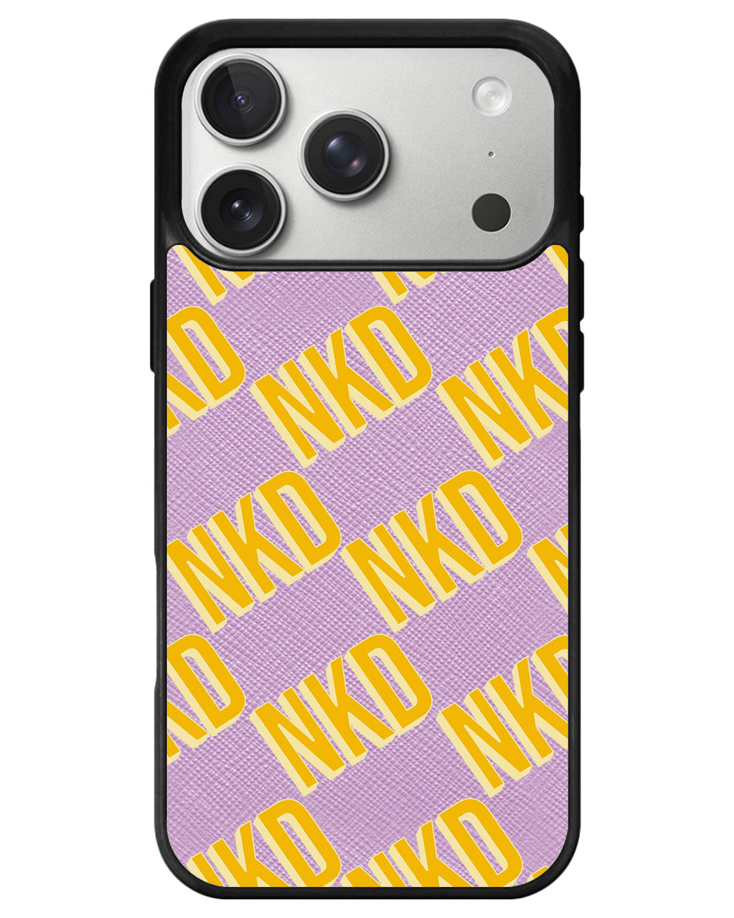 iPhone Leather Grip - Diagonal Initial Monogram 1.0