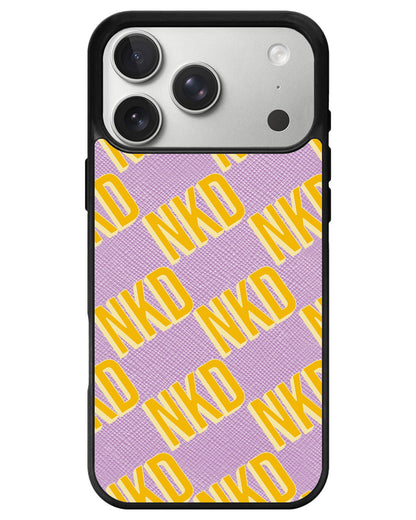 iPhone Leather Grip - Diagonal Initial Monogram 1.0