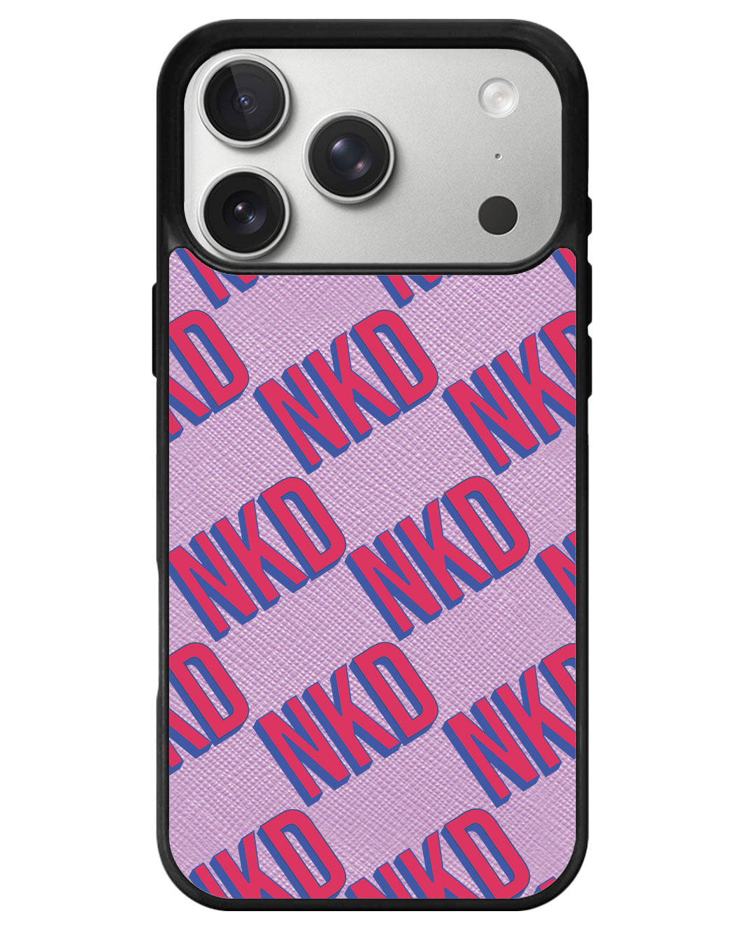 iPhone Leather Grip - Diagonal Initial Monogram 2.0