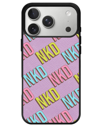 iPhone Leather Grip - Diagonal Initial Monogram 3.0