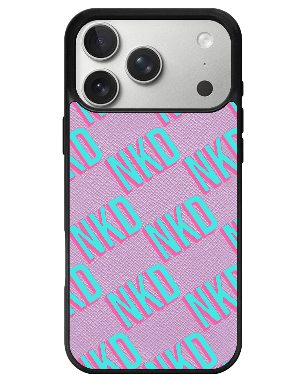 iPhone Leather Grip - Diagonal Initial Monogram 4.0