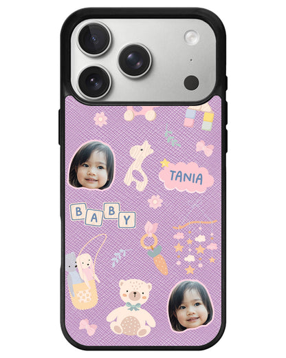 iPhone Leather Grip - Face Grid Girl Toys