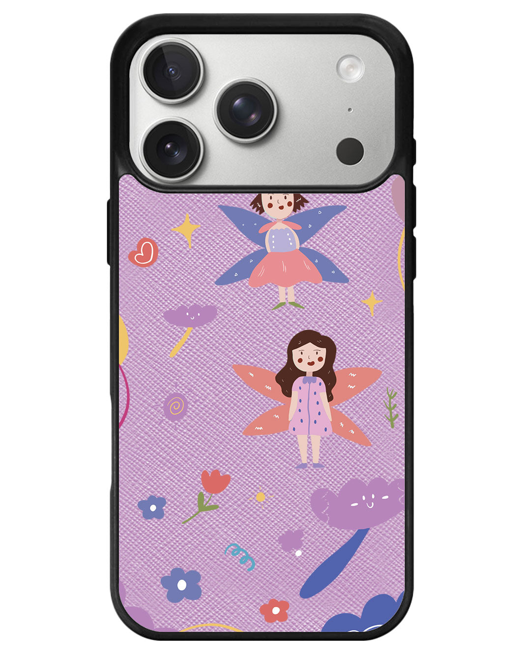iPhone Leather Grip - Fairy Pattern
