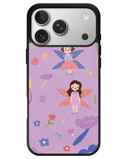 iPhone Leather Grip - Fairy Pattern