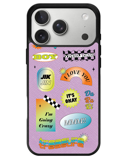 iPhone Leather Grip - Helllo Treasure