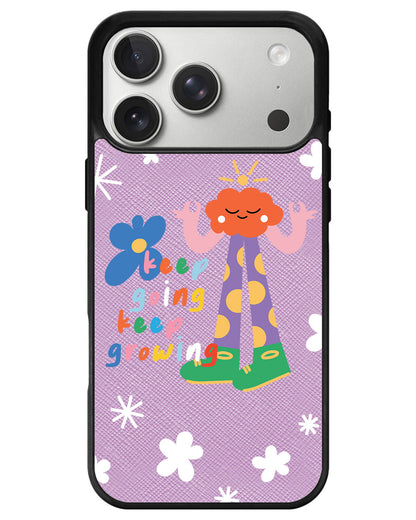 iPhone Leather Grip - Keep Growing
