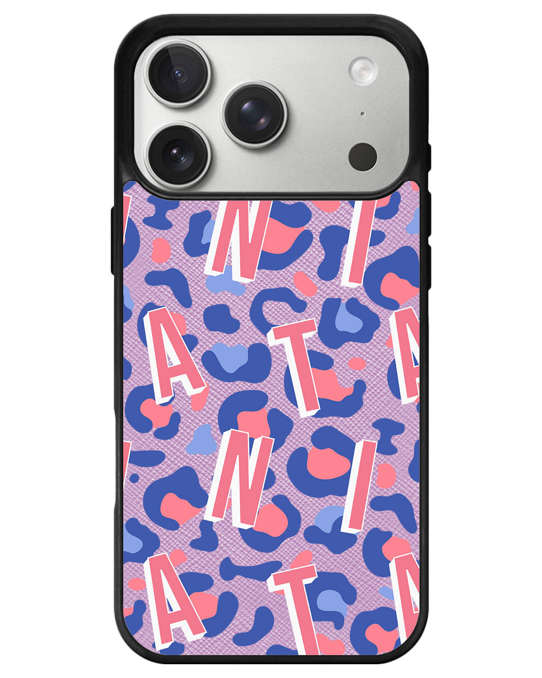iPhone Leather Grip - Leopard Monogram 1.0