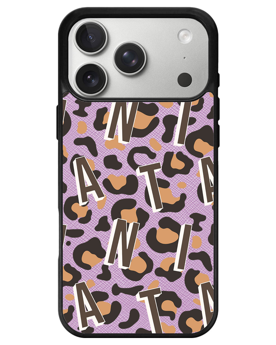 iPhone Leather Grip - Leopard Monogram 2.0