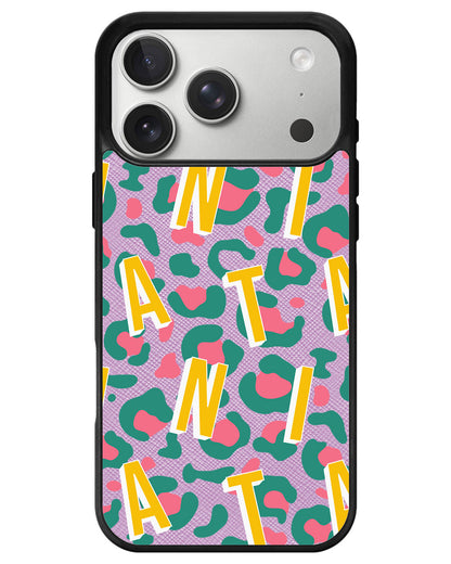 iPhone Leather Grip - Leopard Monogram 4.0