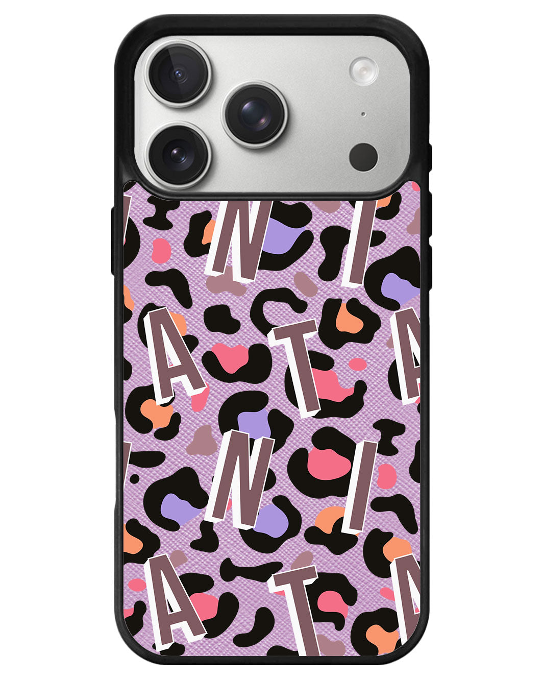 iPhone Leather Grip - Leopard Monogram 5.0