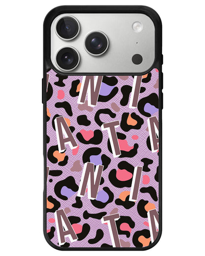 iPhone Leather Grip - Leopard Monogram 5.0