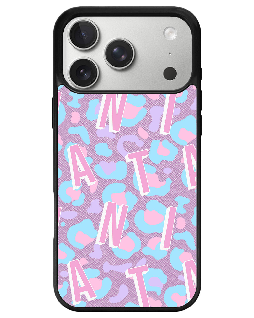iPhone Leather Grip - Leopard Monogram 6.0