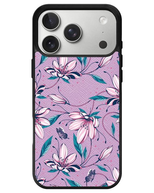 iPhone Leather Grip - Pink Tulip
