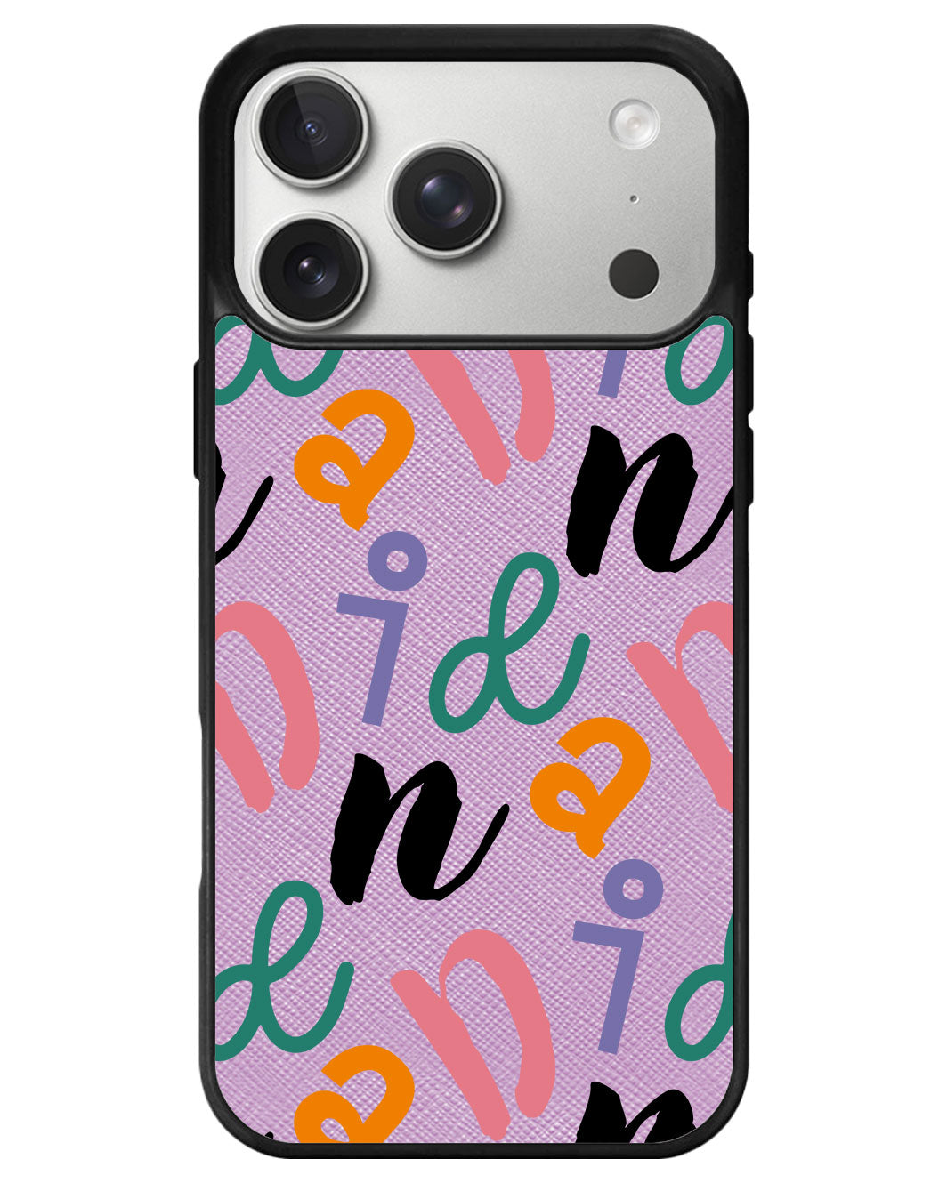 iPhone Leather Grip - Playful Monogram 3.0