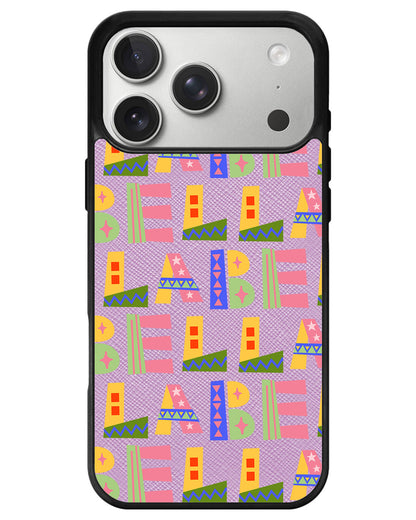 iPhone Leather Grip - Playful Monogram 5.0