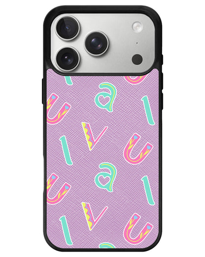 iPhone Leather Grip - Playful Monogram 6.0