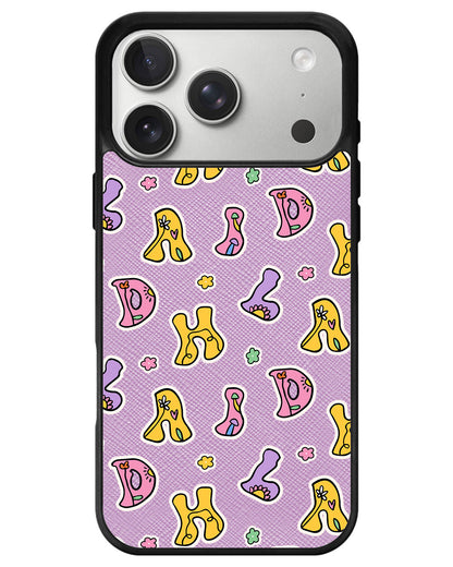 iPhone Leather Grip - Playful Monogram 7.0
