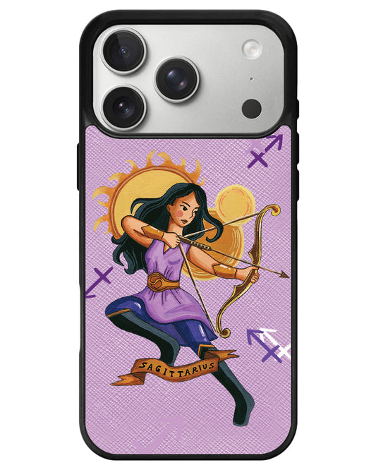 iPhone Leather Grip - Sagitarius