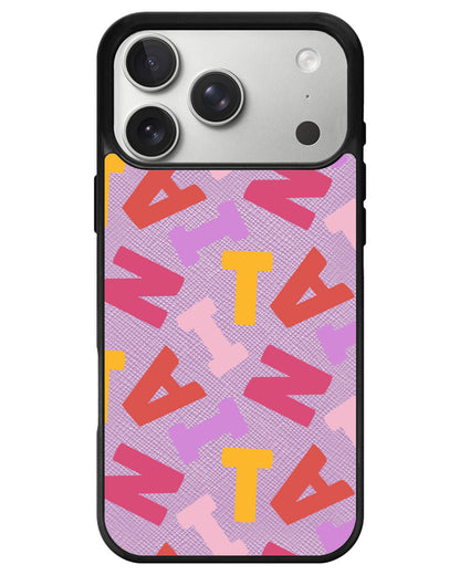 iPhone Leather Grip - Scattered Monogram 1.0
