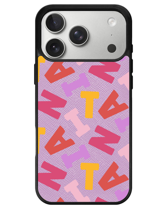 iPhone Leather Grip - Scattered Monogram 1.0