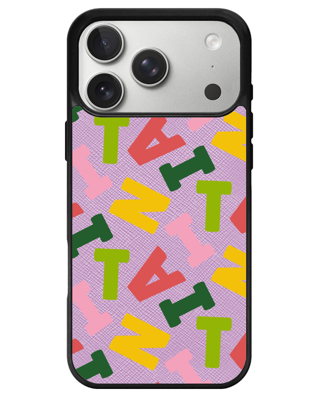iPhone Leather Grip - Scattered Monogram 3.0