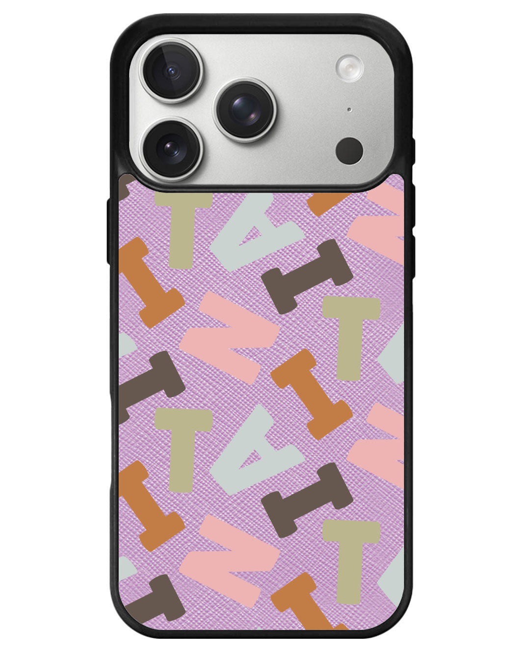 iPhone Leather Grip - Scattered Monogram 4.0