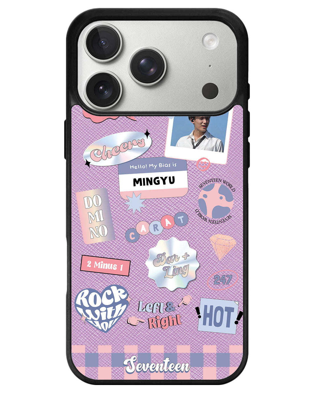 iPhone Leather Grip - Seventeen World