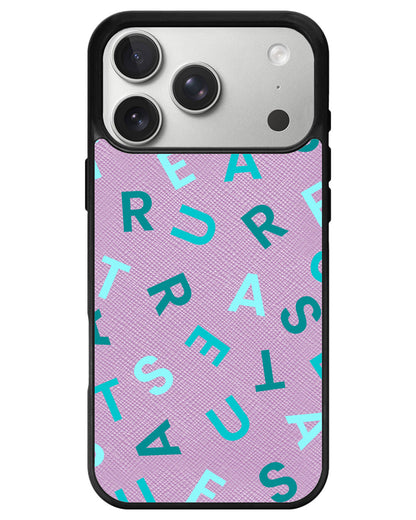 iPhone Leather Grip - Treasure Monogram