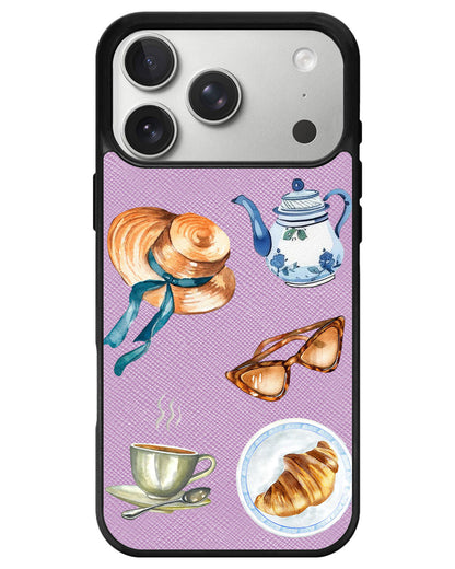 iPhone Leather Grip - Afternoon Tea