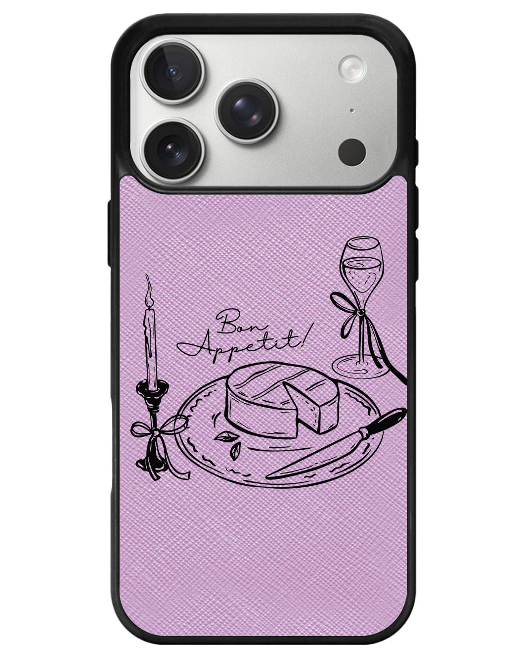 iPhone Leather Grip - Bon Appetit