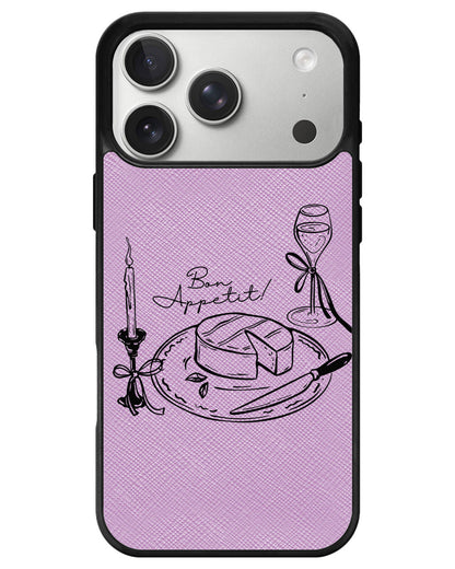 iPhone Leather Grip - Bon Appetit