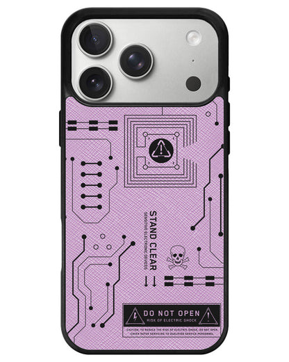 iPhone Leather Grip - Circuit Black