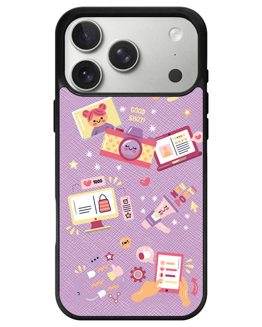 iPhone Leather Grip - Content Creator