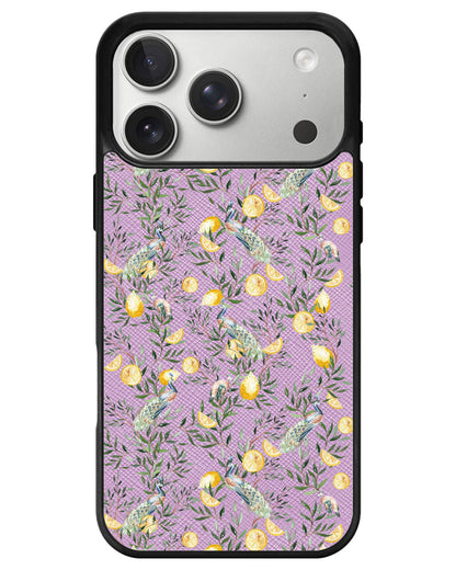 iPhone Leather Grip - Limone