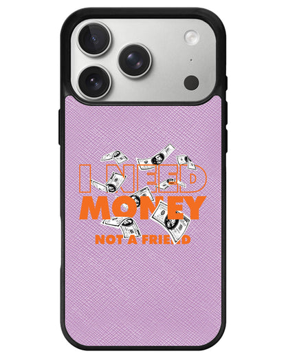 iPhone Leather Grip - Money Better Than Friend