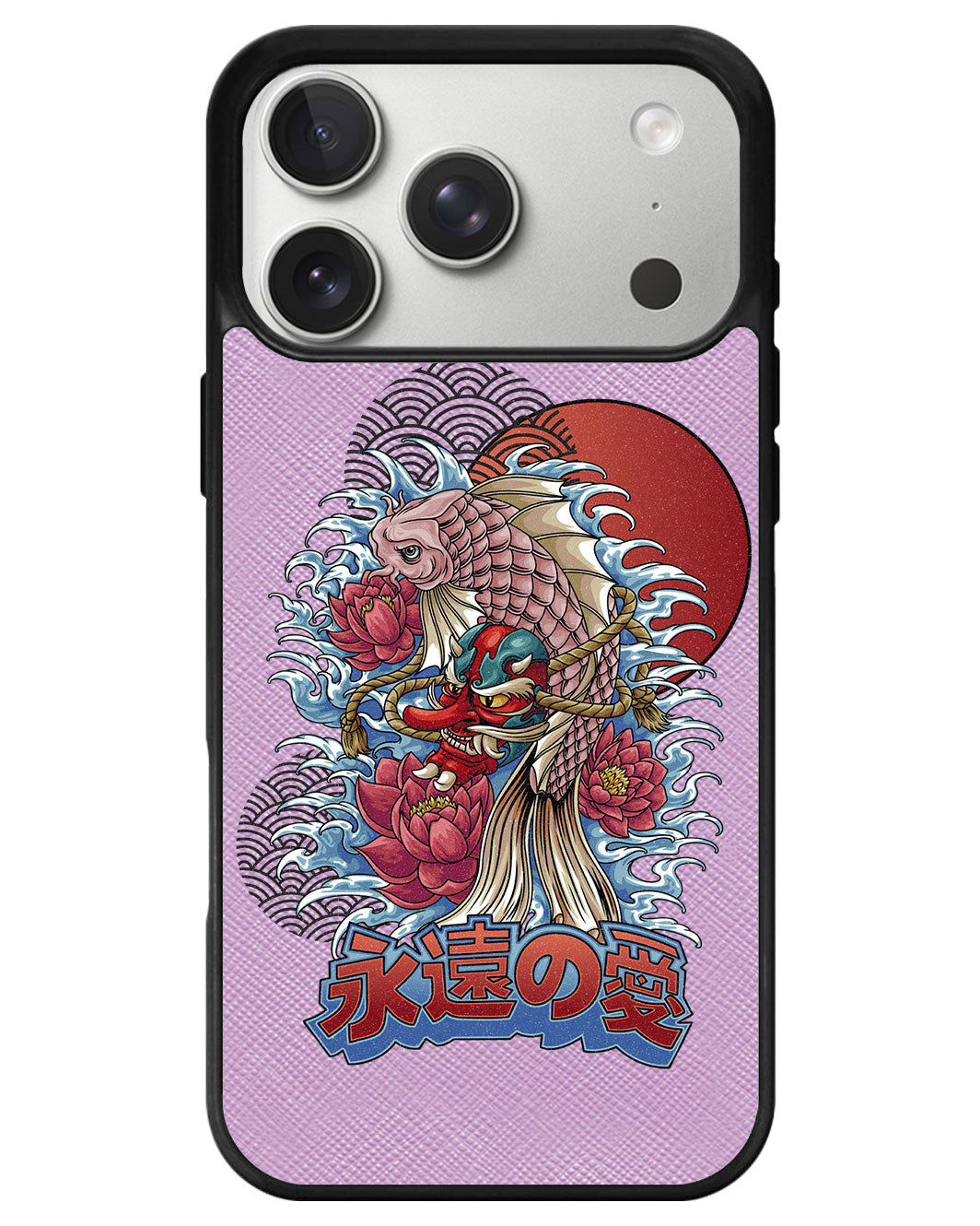 iPhone Leather Grip - Oni Koi