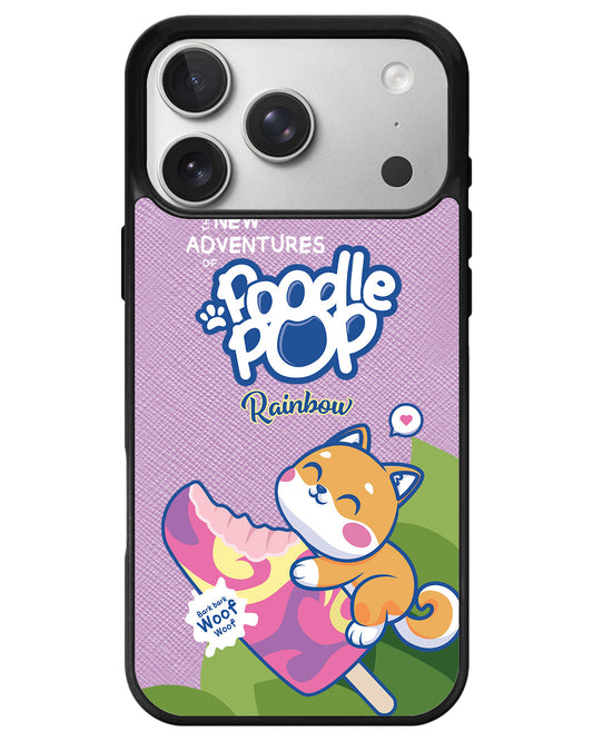 iPhone Leather Grip - Poodle Pop