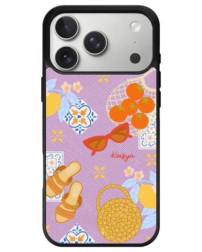 iPhone Leather Grip - Santorini