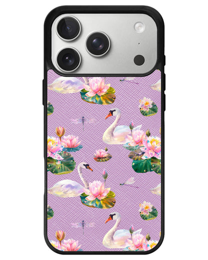 iPhone Leather Grip - Swan