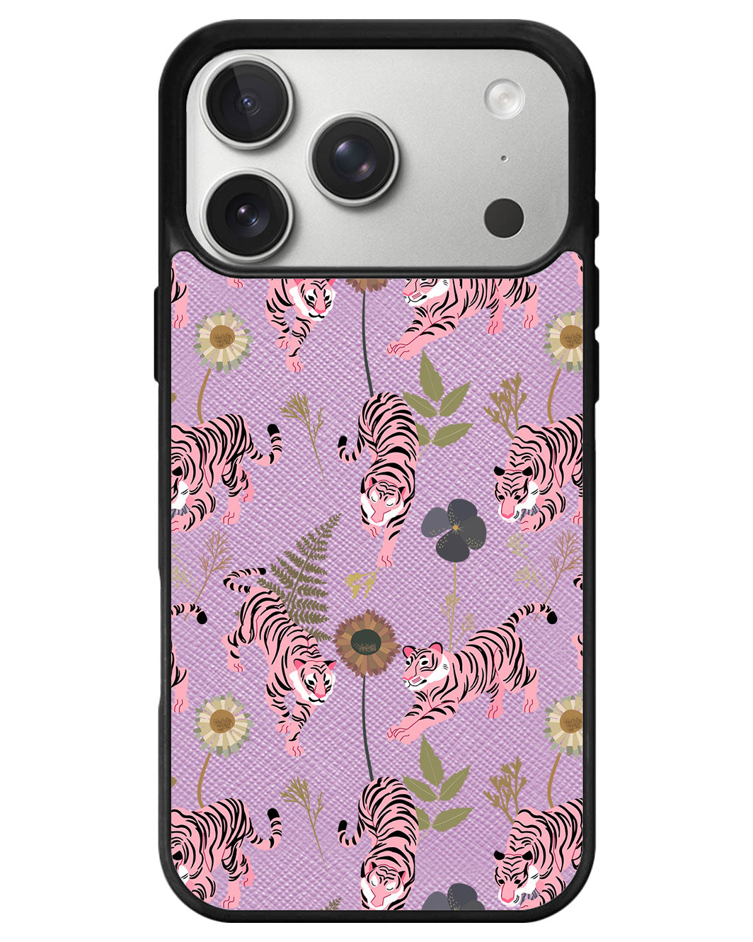 iPhone Leather Grip - Tigre Rosa