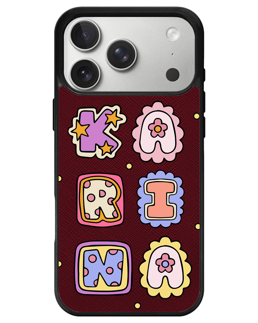 iPhone Leather Grip - Adorable Monogram 2.0