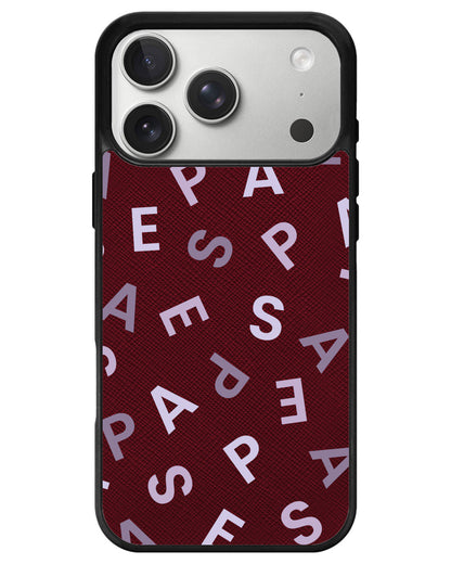 iPhone Leather Grip - Aespa Monogram