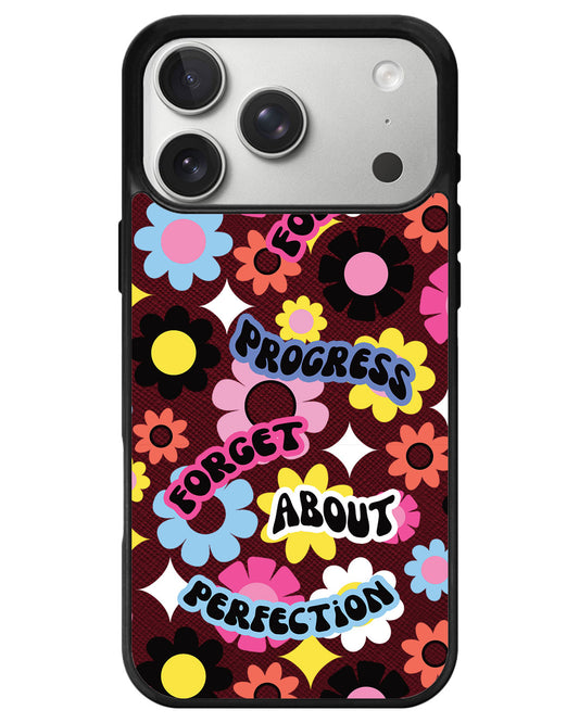 iPhone Leather Grip - Aim Progress Not Perfection